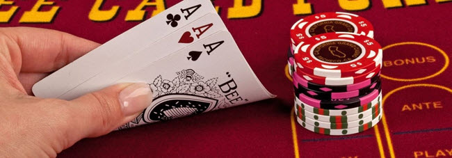 high card flush table game odds